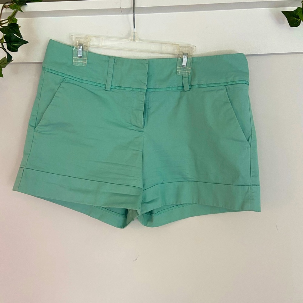 7th Avenue Teal Mini Shorts